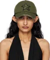 Misbhv Khaki Military Star Cap In Military Green