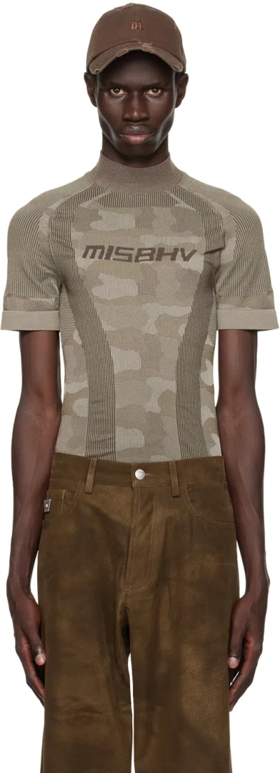 Misbhv Khaki Sport T-shirt In Mlc