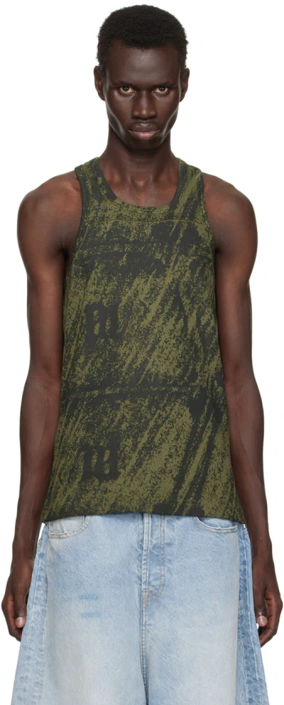 Misbhv Khaki Trapezoid Tank Top