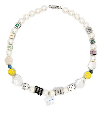 Misbhv La Beaded Choker Necklace In Mlc