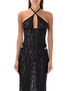 Misbhv Black Lace Corset Top In Black