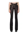 Misbhv Lace Hollow Casual Pants In Black