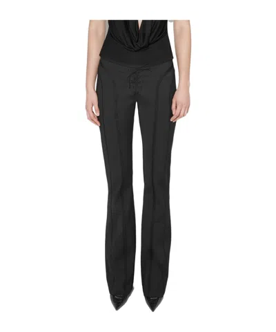 Misbhv Lace Up Casual Pants In Black