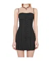Misbhv Lara Boned Corset Minidress In Black
