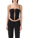 Misbhv Lara Laced Corset In Black