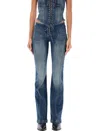 Misbhv Lara Laced Flare Leg Jeans