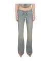 Misbhv Lara Low-rise Flared Jeans In Gray