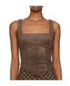 Misbhv Lara Vest In Brown