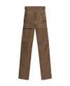 Misbhv Leather-effect Cargo Trousers In Green