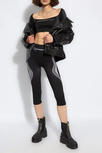 Misbhv Leggings With Logo In Black