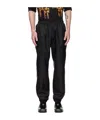 Misbhv Logo-monogram Tapered Joggers In Black