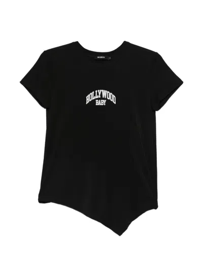 Misbhv Lettering-print T-shirt In Black