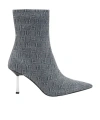 Misbhv 75mm Sasha Monogram Fading Ankle Boot In Gray