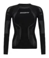 Misbhv Logo-appliqué Open-knit Jumper In Black