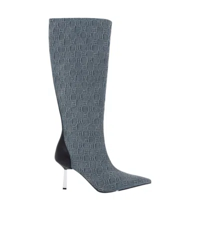 Misbhv Logo Boots In Gray