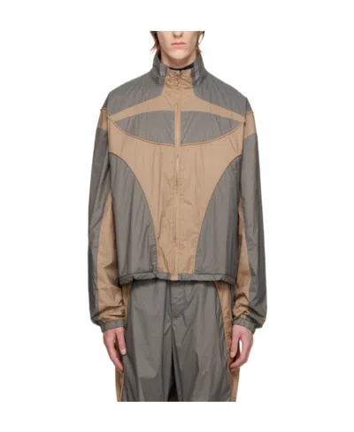 Misbhv Beige Jordan Barrett Edition Paneled Track Jacket