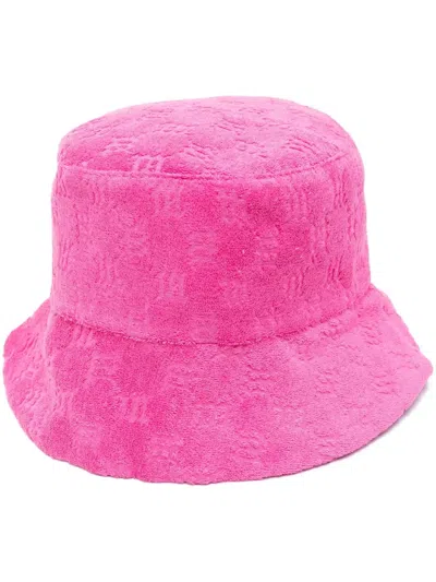 Misbhv Logo-debossed Bucket Hat In Fuchsia