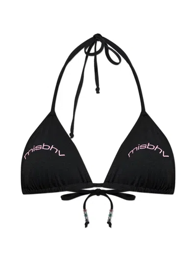 Misbhv Logo-detail Bikini Top In Black