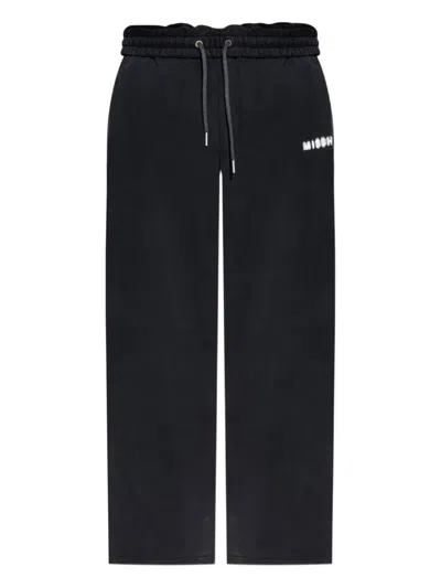 Misbhv Logo-detail Drawstring Track Pants In Black