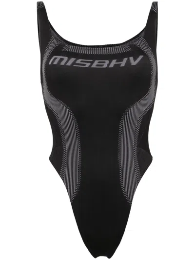 Misbhv Logo-embroidered Jacquard Body In Black
