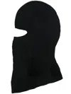 Misbhv Logo-embroidered Knitted Balaclava In Schwarz