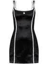 Misbhv Black Logo-embroidered Mini Dress In Black