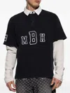 Misbhv Colorful Long-sleeve Polo Shirt In Black