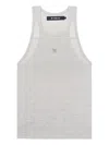 Misbhv Logo-embroidered Tank Top In Gray