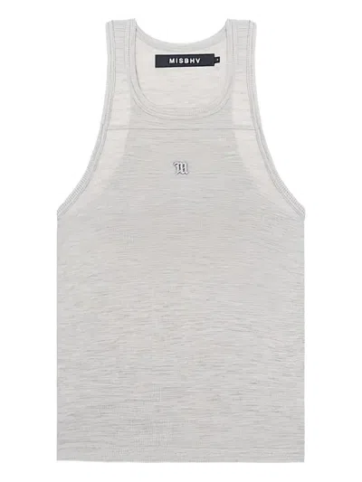 MISBHV LOGO-EMBROIDERED TANK TOP
