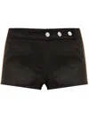 Misbhv Logo-engraved Shorts In Black