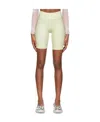 Misbhv Logo High-rise Skinny Shorts In Multicolor