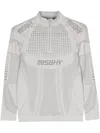 Misbhv Gray Jacquard Turtleneck In Grey