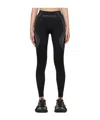 Misbhv Black Jacquard Leggings In Black