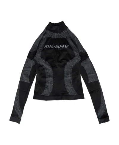 Misbhv Logo Long-sleeved T-shirt In Black