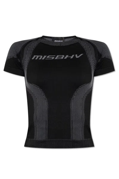 Misbhv Logo-print Stretch Top In Multi