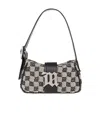 Misbhv Logo-pattern Print Shoulder Bag In Black