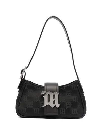 Misbhv Logo-plaque Detail Shoulder Bag In Black