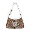 Misbhv Logo Plaque Embossed Shoulder Bag In Brown