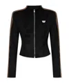Misbhv Faux Suede Moto Jacket In Black