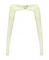 Misbhv Logo-plaque Long-sleeve Shrug In Nude