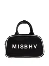 Misbhv Logo-plaque Top-handle Tote Bag In Black