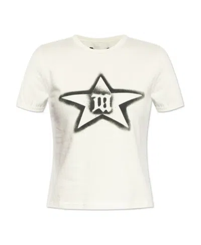 Misbhv Logo-print Cotton T-shirt In Multicolor