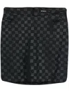 Misbhv Black Printed Miniskirt In Black