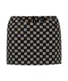 Misbhv Logo-print Miniskirt In Black