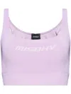 Misbhv Logo-print Sports Bra In Purple