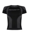 Misbhv Logo-print Stretch Top In Black