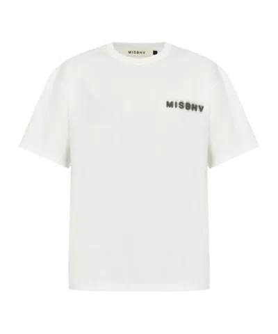 Misbhv Logo-printed Crewneck T-shirt In White