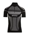 Misbhv Zip-up Performance T-shirt In Black