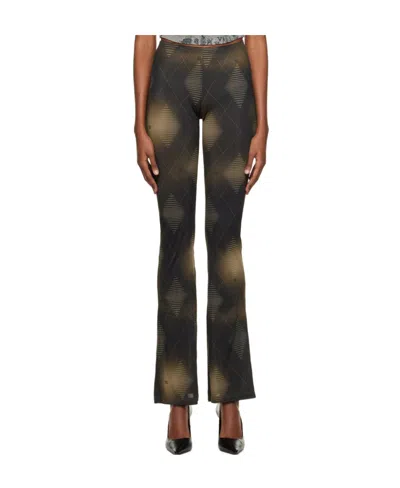 Misbhv Logo Printed Casual Pants In Black