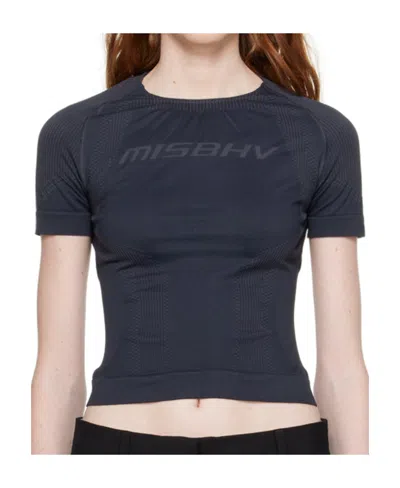 Misbhv Logo Round-necked T-shirt In Black